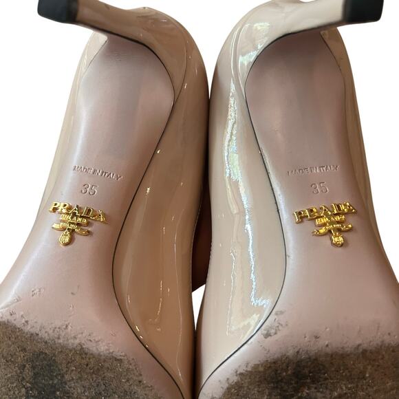 Prada Nude Bow Heels - Picture 4 of 12